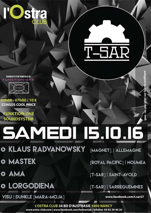 T-SAR present KLAUS RADVANOWSKY @ L’Ostra Club