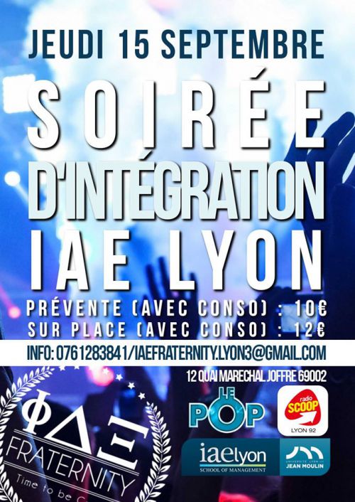Soirée d’Intégration IAE Lyon