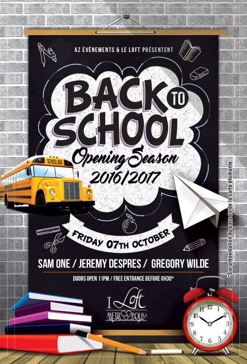 BACK TO SCHOOL – SAM ONE LIVE