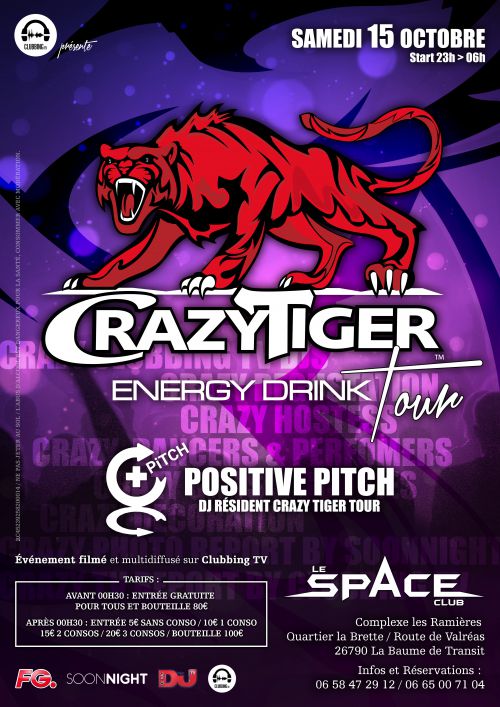 Crazy Tiger energy drink Tour