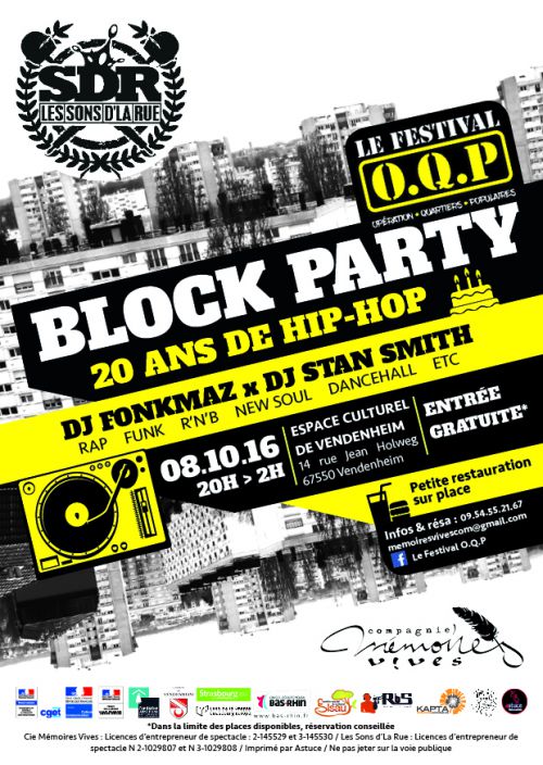 BLOCK PARTY / Les Sons d’La Rue fête ses 20 ans [Festival O.Q.P]