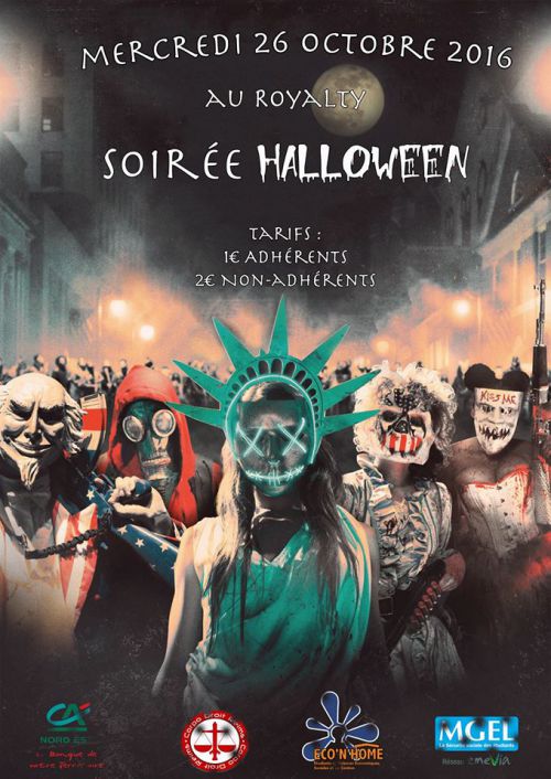 Soirée Halloween (Purge) d’ÉCO’N’Home et de la Corpo Droit Reims