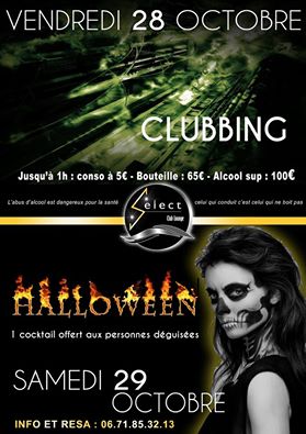 ???? ????Votre club le Sélect se transforme en manoir hanté pour sa soirée d’halloween ?????????????