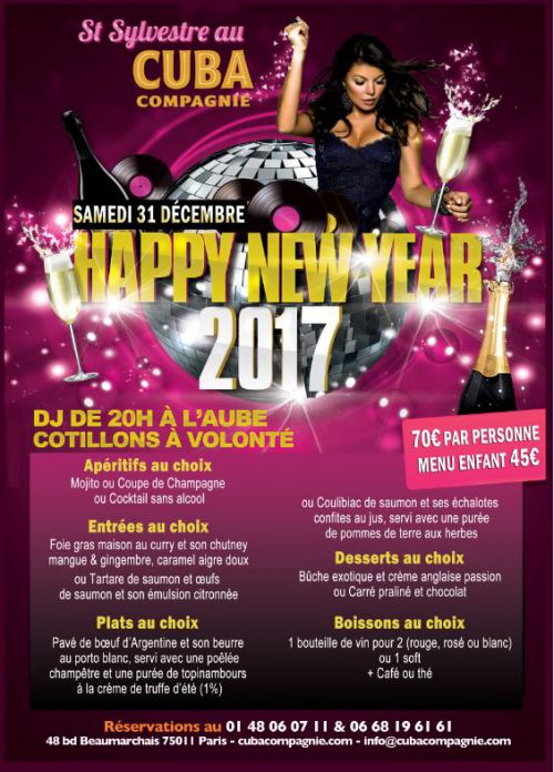 Soirée de la Saint-Sylvestre au Cuba Compagnie