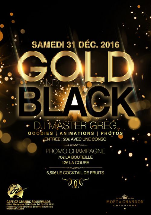 Réveillon : Gold & Black with Dj Master Greg