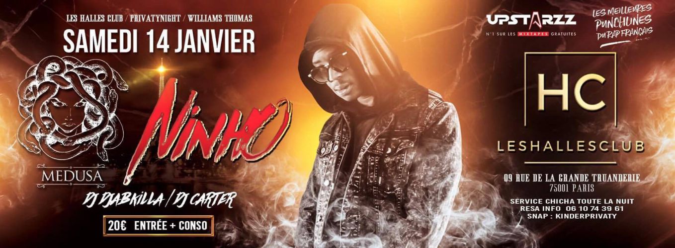 Ninho et Medusa en showcase exclusive by HC ( Halles Club)