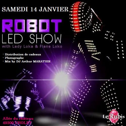 robot led show au rubis