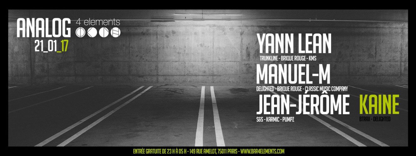 Analog invite Yann Lean, Manuel-M, Jean-Jerome & Kaine