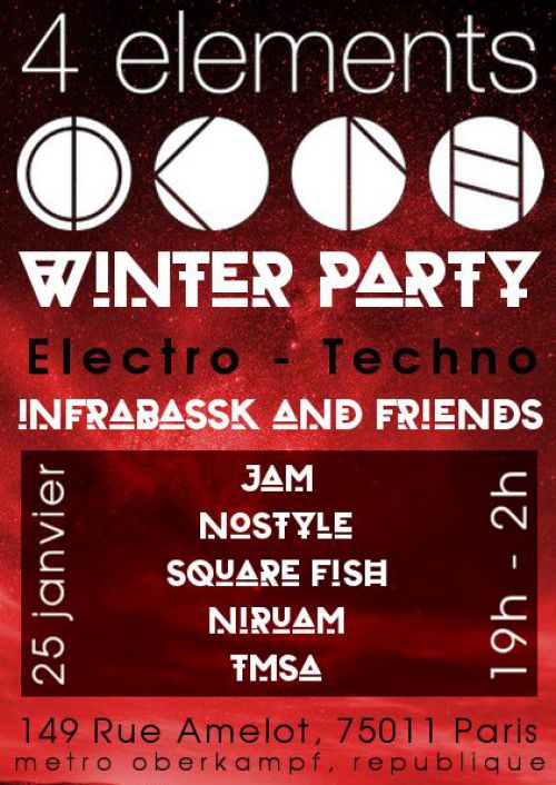 Infrabassk Winter Party @ 4 elements