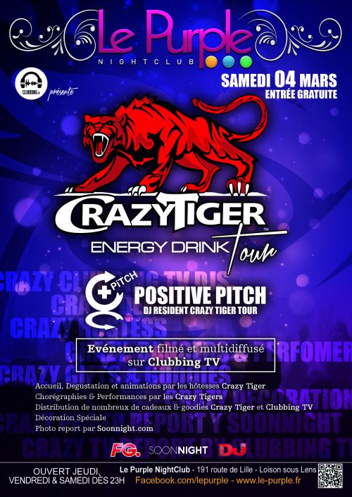 Crazy Tiger Energy Drink Tour