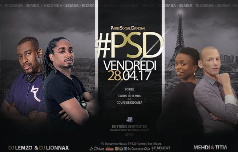 Cours et soirée 100% Kizomba & Semba : Paris Social Dancing au Diamond’s Klub