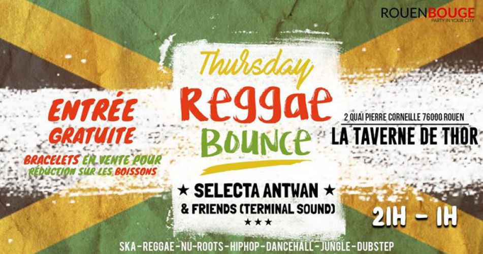 Thursday Reggae Bounce – Selecta Antwan and Friends