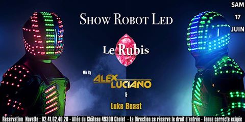 soirée robot led