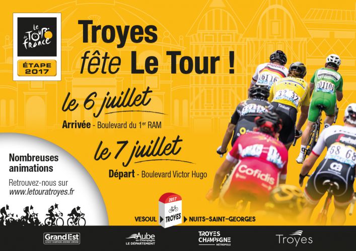 Arrivée du Tour de France 2017 à Troyes