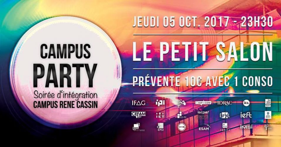 Campus Party René Cassin – Soirée d’intégration – Le Petit Salon