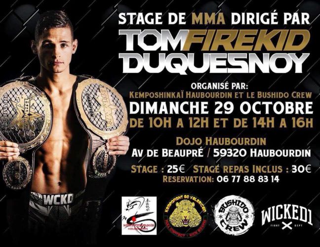 Stage avec Tom FireKid Duquesnoy