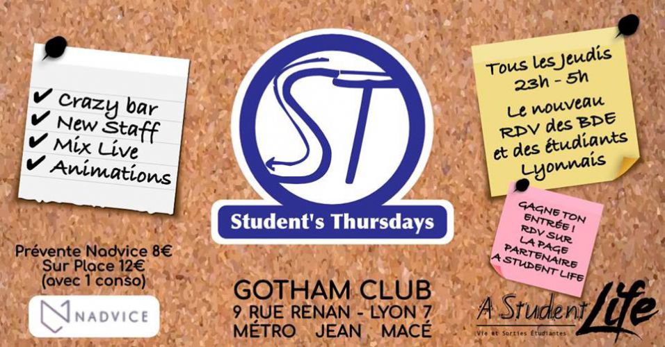 Student’s Thursdays