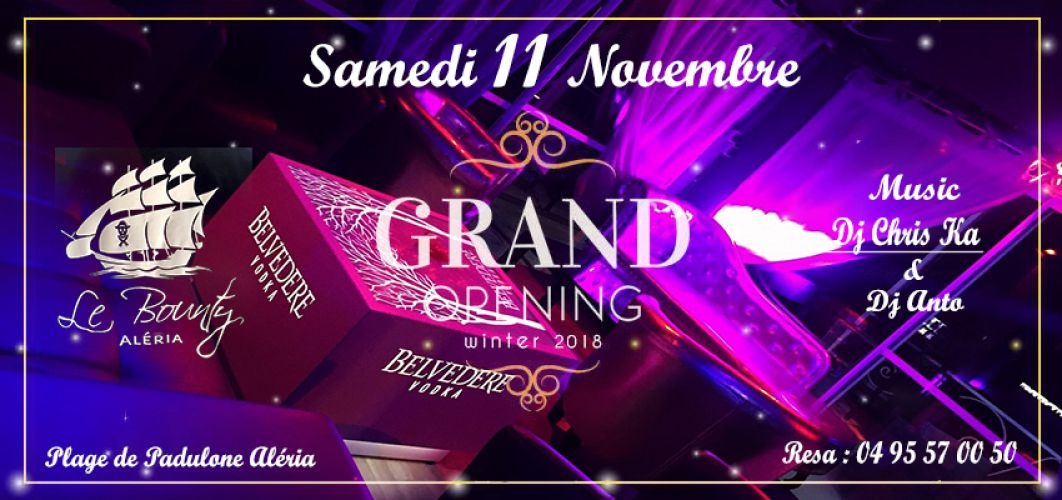 ✦ O P E N I N G – W I N T E R – 2K17-18 ✦DU BOUNTY ALERIA