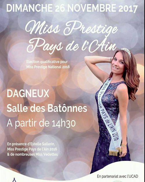 Élection De Miss Prestige Pays De L’ Ain 2017