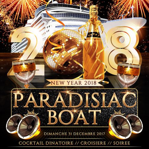 PARADISIAC CROISIERE VIP BOAT PARTY AVEC OPEN BAR (REVEILLON MAGIQUE BATEAU SUR LA SEINE, OPEN BAR)