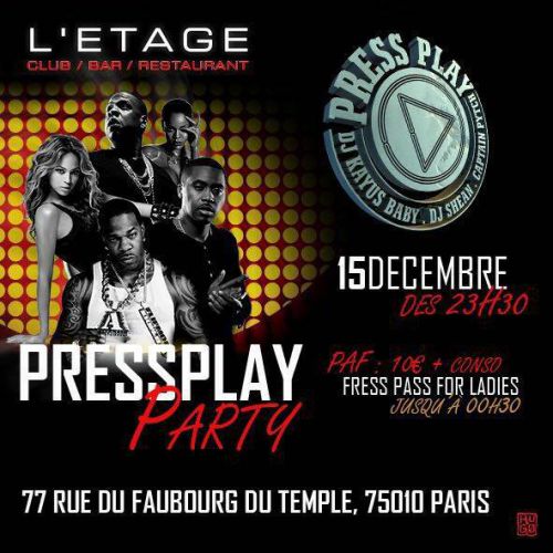 PRESS PLAY PARTY