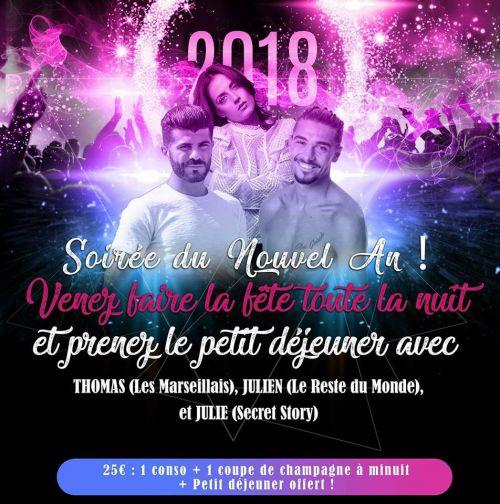 Nouvel An  en présence de Julie, Julien et Thomas