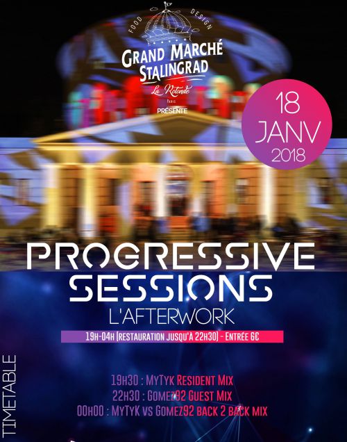 PROGRESSIVE SESSIONS : L’AFTERWORK AU GRAND MARCHÉ STALINGRAD