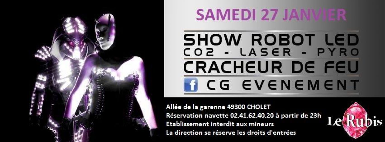robot led show
