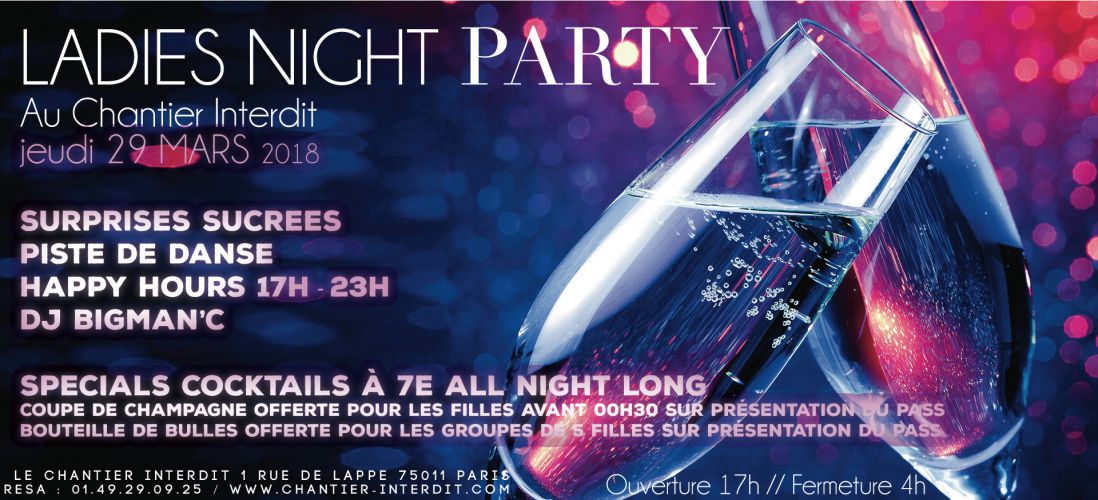 LADIES NIGHT au CHANTIER INTERDIT