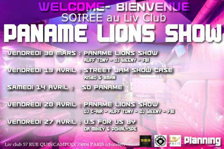 Paname Lions Show & MGR Radio Au Liv Club