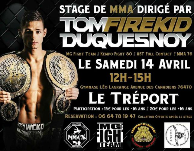 Stage avec Tom FireKid Duquesnoy Le Tréport