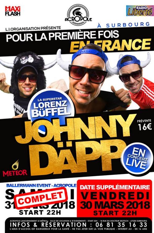 Johnny Däpp – Lorenz Büffel – EN LIVE !!!