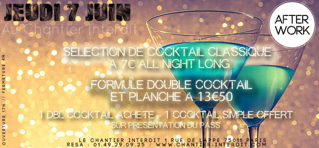 After Work au Chantier Interdit