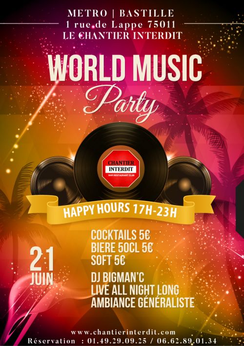 WORLD MUSIC PARTY au CHANTIER INTERDIT