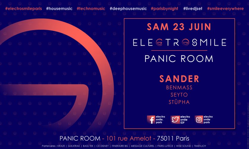 Electrosmile with Sander at Panic Room