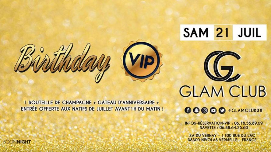 Birthday VIP de Juillet