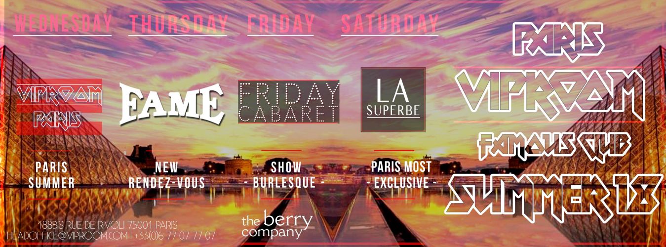 VipRoom Paris X La Superbe – Saturday, July 7th