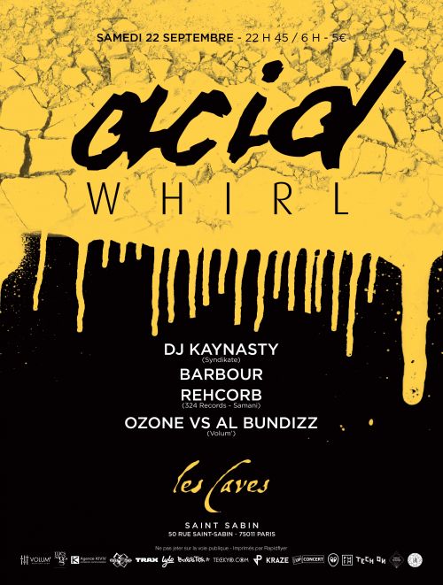 Acid Whirl (soirée du 8/9 reportée au samedi 22 septembre)