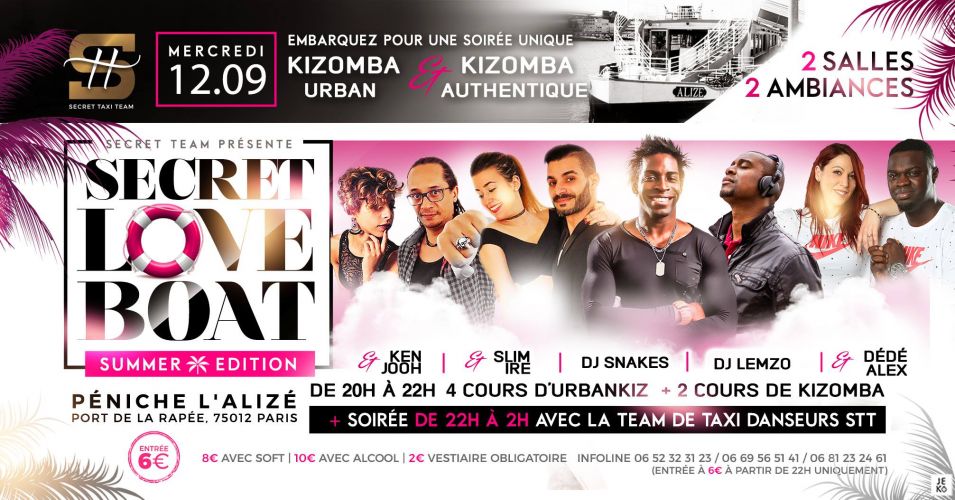 Soirée Kizomba Secret Love Boat