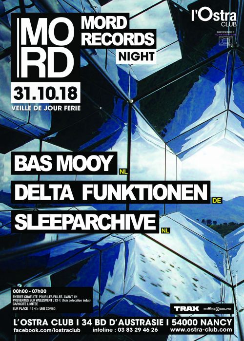 MORD RECORDS NIGHT w/ BAS MOOY – DELTA FUNKTIONEN – SLEEPARCHIVE