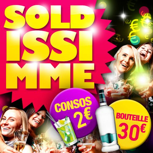 SOLDISSIMME : La soirée à prix Solde [ Consos 2€ ]