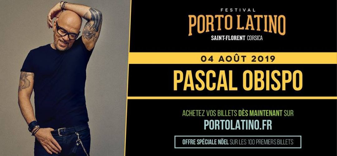 Pascal Obispo en concert au Porto Latino