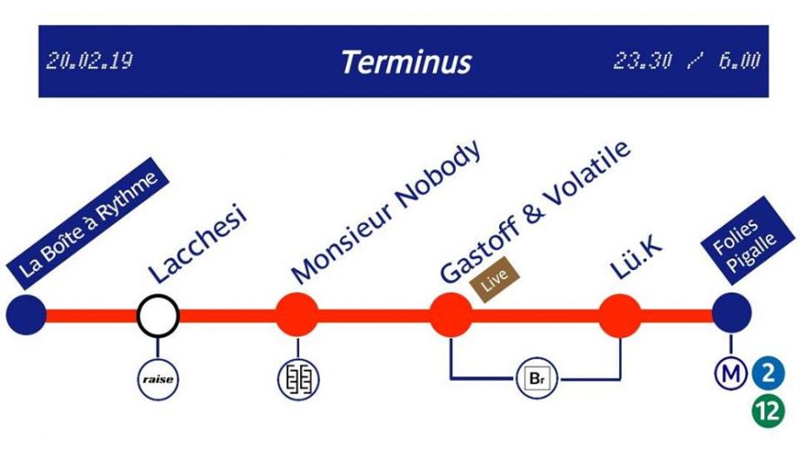 La BR présente Terminus : Lacchesi / Monsieur Nobody / Résidents