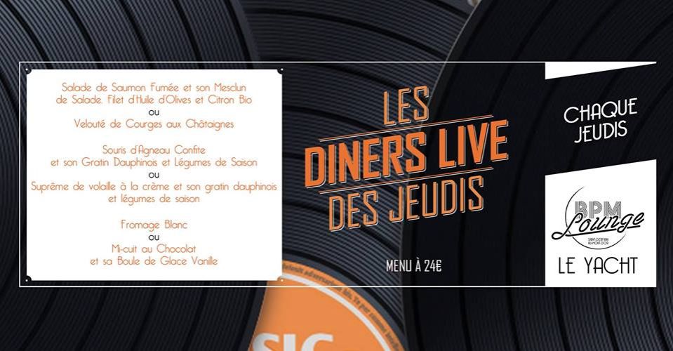 Les Dîners Live des Jeudis