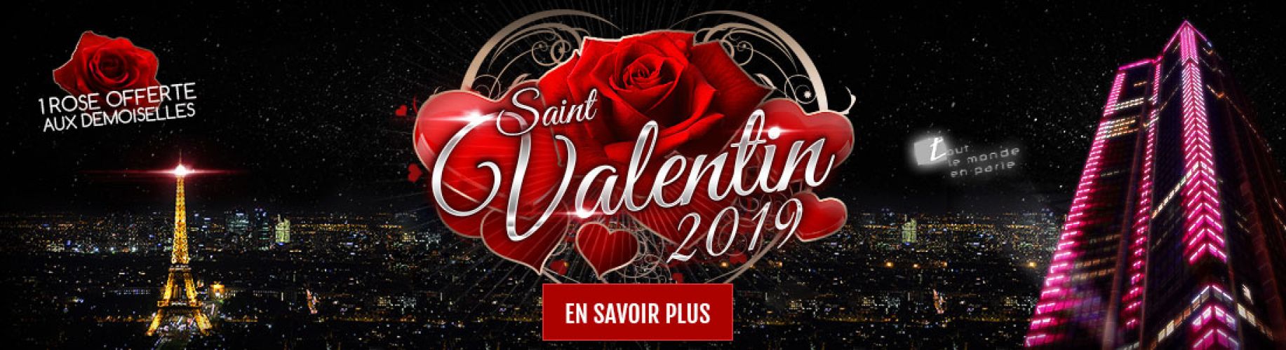 DINER SAINT VALENTIN SUR LES TOITS DE PARIS