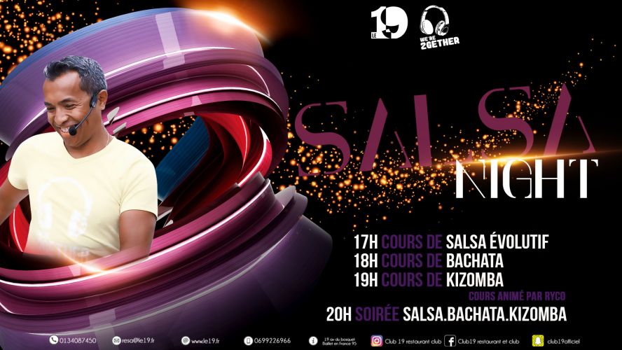 Salsa Bachata Kizomba cours et soirée