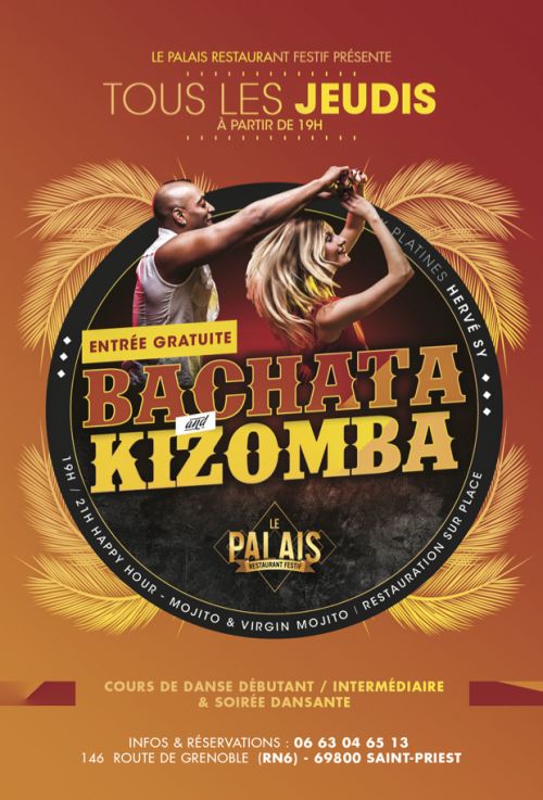 Bachata & Kizomaba – Cours de Danse & Soirée Mix Live