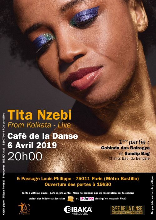 TITA NZEBI ‘FROM KOLKATA LIVE’ au Café de la Danse