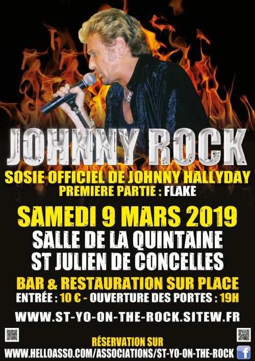 CONCERT JOHNNY ROCK, SOSIE JOHNNY HALLYDAY