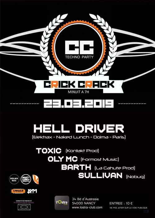 LA CAHUTE presente HELL DRIVER @ L’Ostra Club